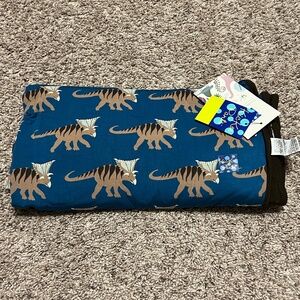 NWT Kickee Pants Kosmoceratops Heritage Blue Toddler Blanket
